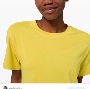 Lululemon clarity yellow all yours tee
